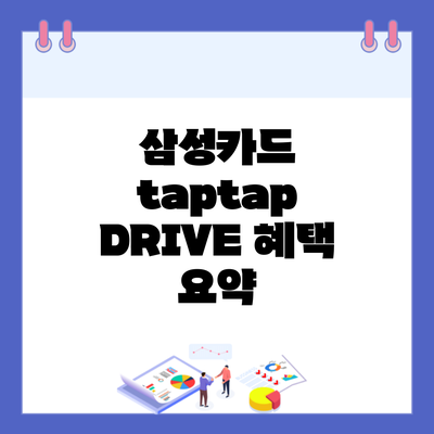 삼성카드 taptap DRIVE 혜택 요약