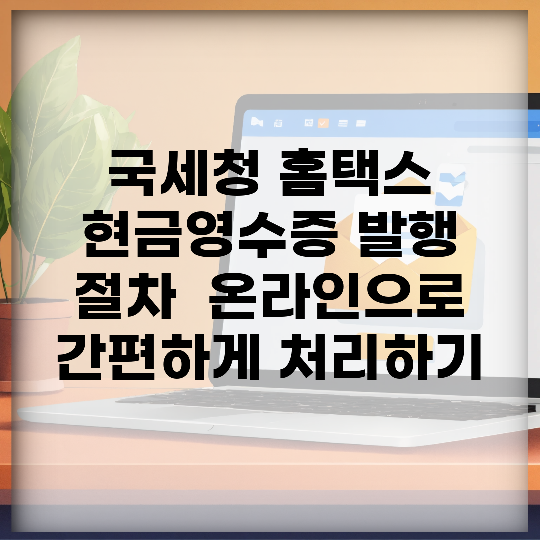 국세청 홈택스 현금영수증 발행 절차 | 온라인으로 간편하게 처리하기
