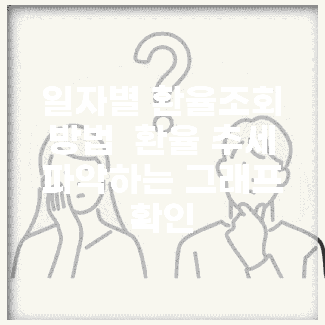 일자별 환율조회 방법 | 환율 추세 파악하는 그래프 확인