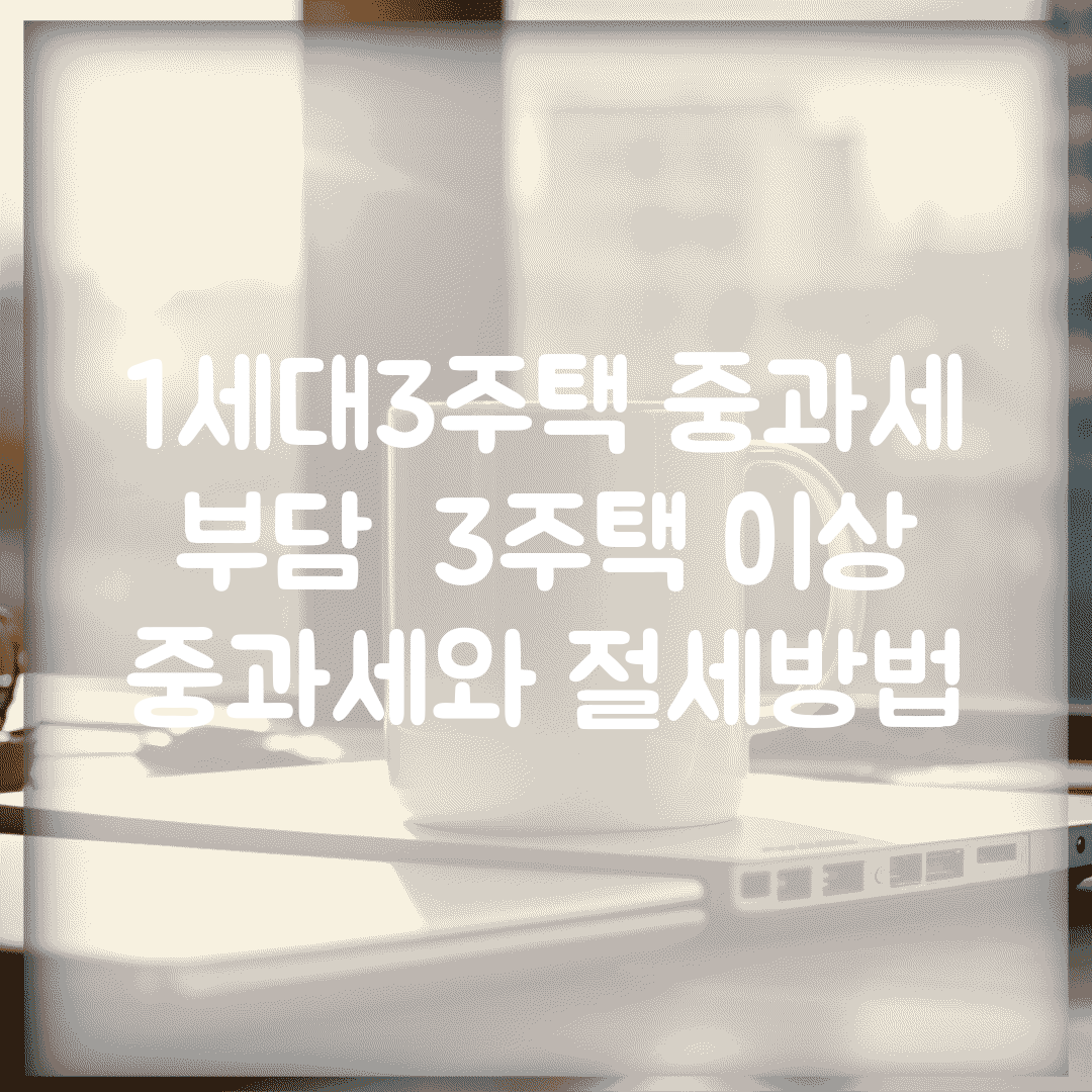 1세대3주택 중과세 부담 | 3주택 이상 중과세와 절세방법