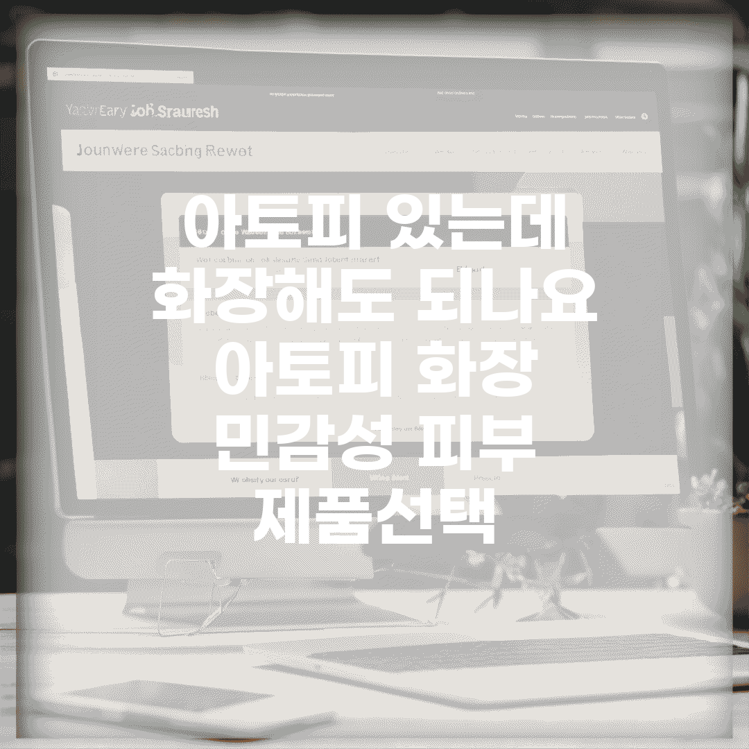 아토피 있는데 화장해도 되나요 | 아토피 화장 | 민감성 피부 | 제품선택
