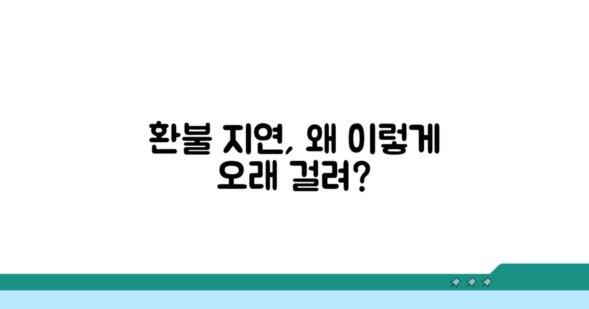환불 지연, 왜 이렇게 오래 걸려