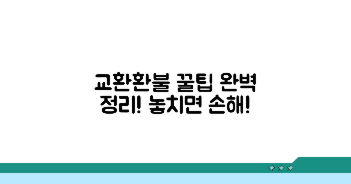교환/환불 꿀팁 총정리