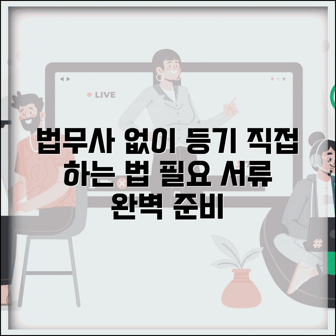 법무사 없이 등기 신청 | 부동산 등기 직접 신청 방법과 필요 서류 준비 요령