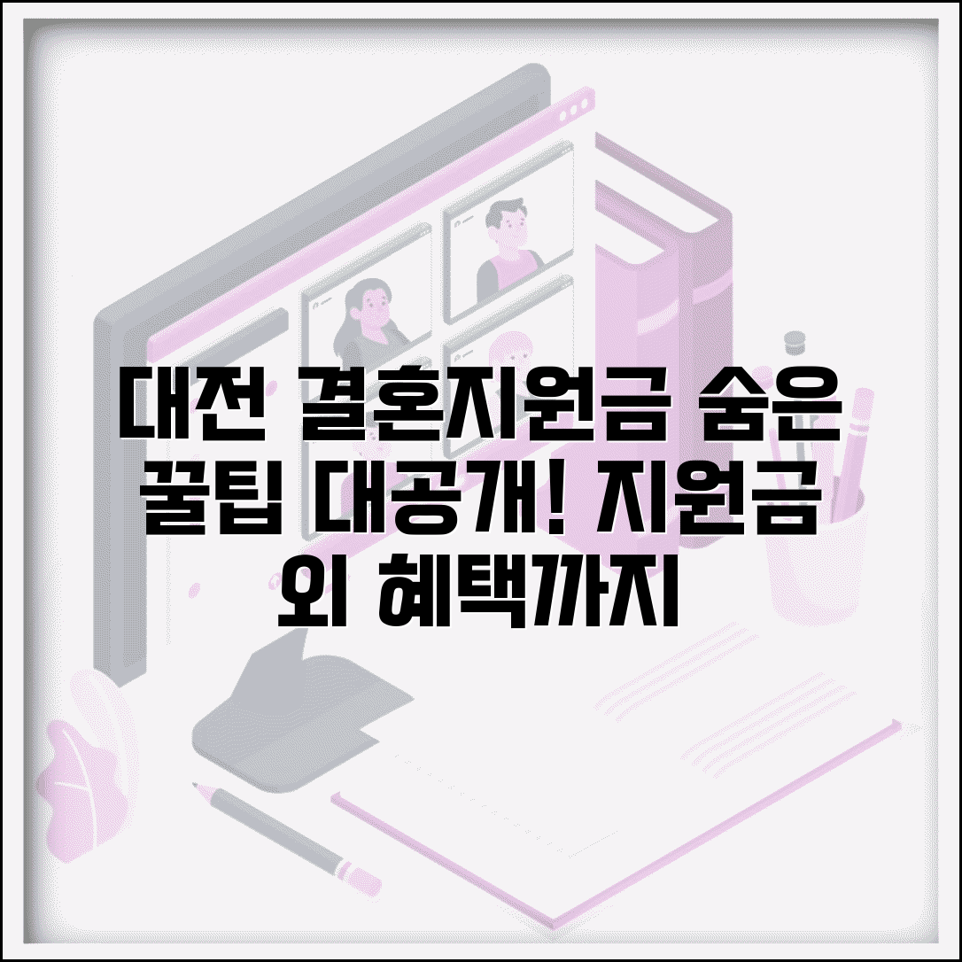 대전 결혼지원금 추가 혜택 | 지원금 외에도 받을 수 있는 것들