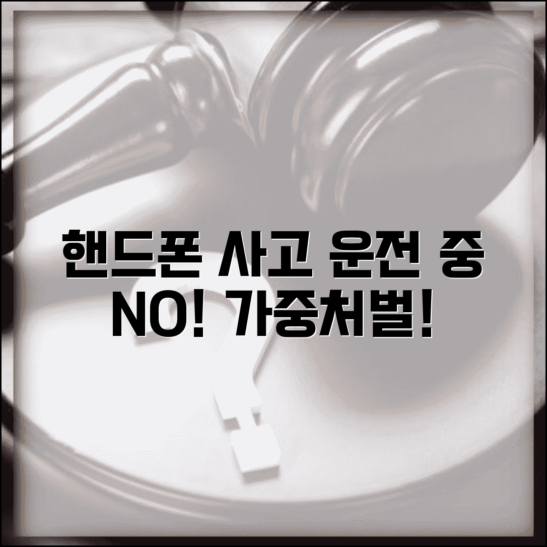 핸드폰 사용 중 사고 | 운전 중 휴대폰 사용으로 인한 사고 가중처벌