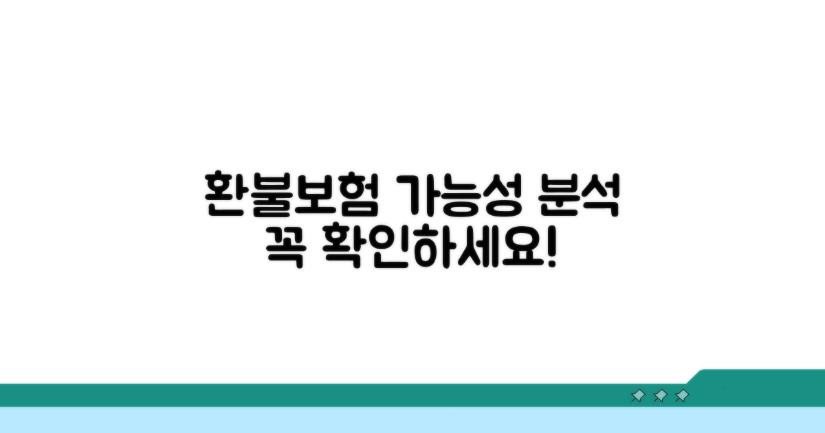 대안 환불, 보험 청구 가능성 분석
