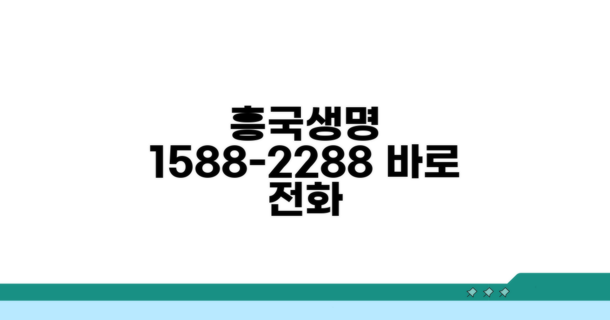 흥국생명 전화번호 1588-2288 안내