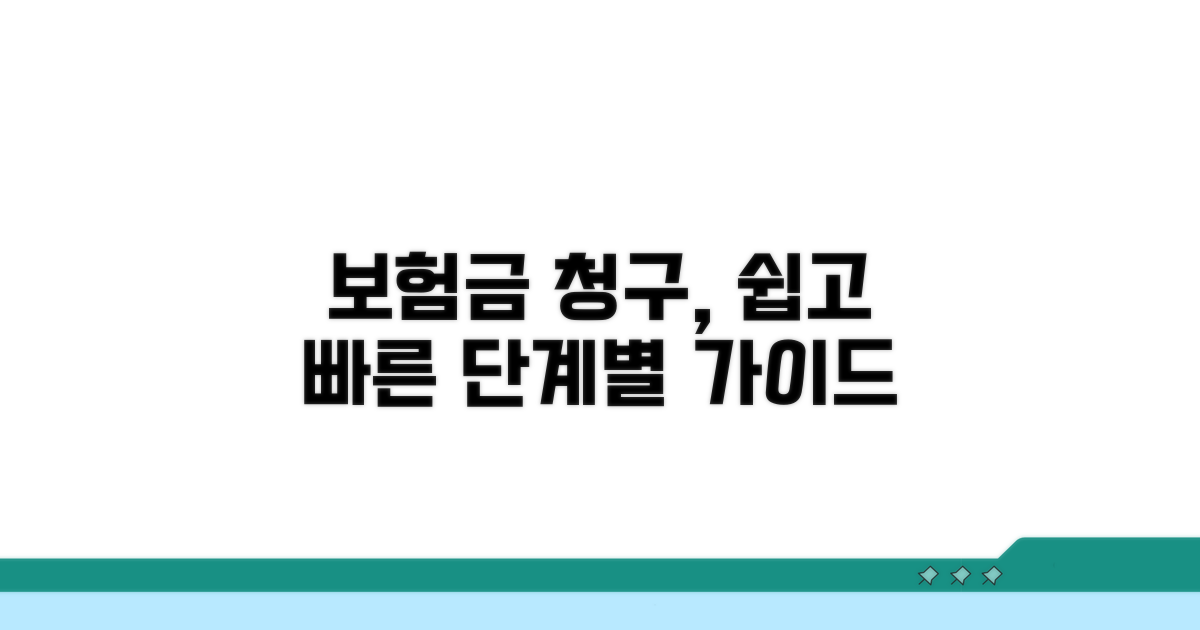 보험금 청구 절차, 단계별 가이드