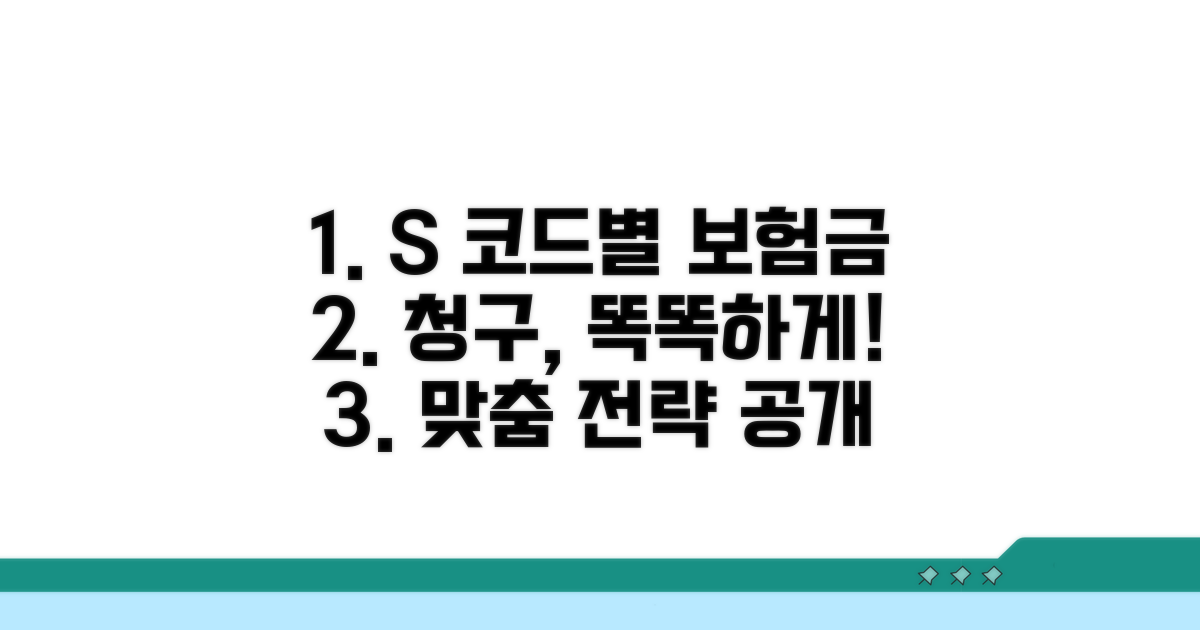 S 코드별 맞춤 보험금 청구 전략