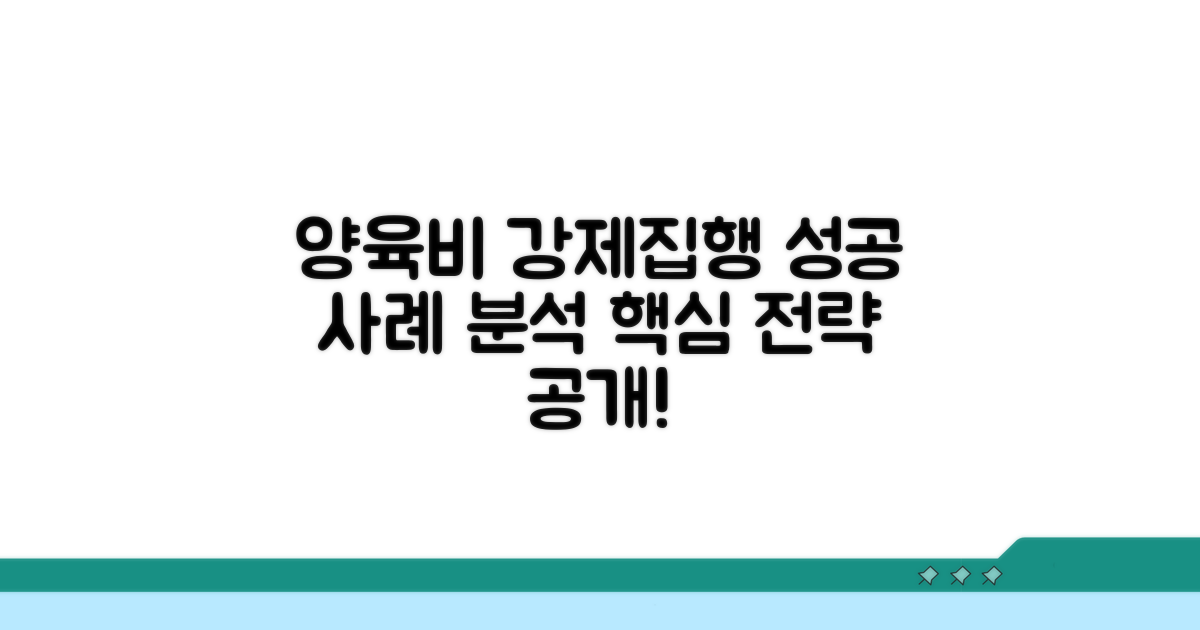 양육비 강제집행: 성공 사례 핵심 분석