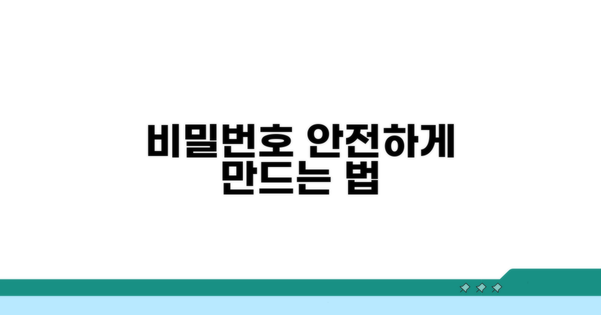 나만의 비밀번호, 안전하게 만드는 법
