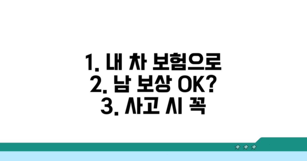 내 차 보험으로 상대방 배상 가능?