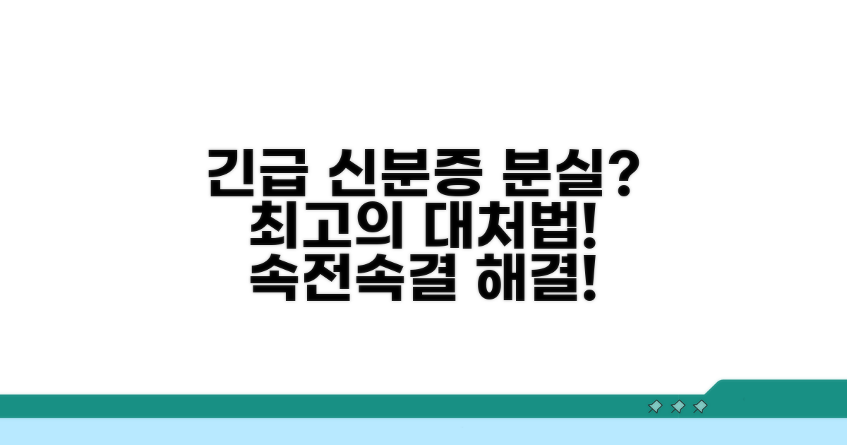 신분증 분실 시 대처법 총정리