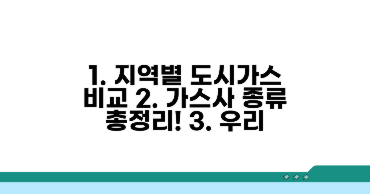 지역별 도시가스사 비교 분석