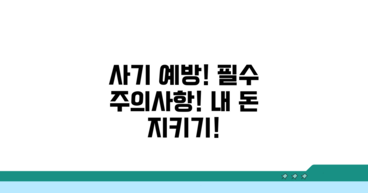 사기 예방! 꼭 알아야 할 주의사항
