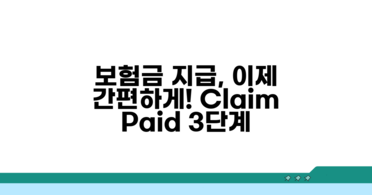 간편하게 보험금 지급받는 절차