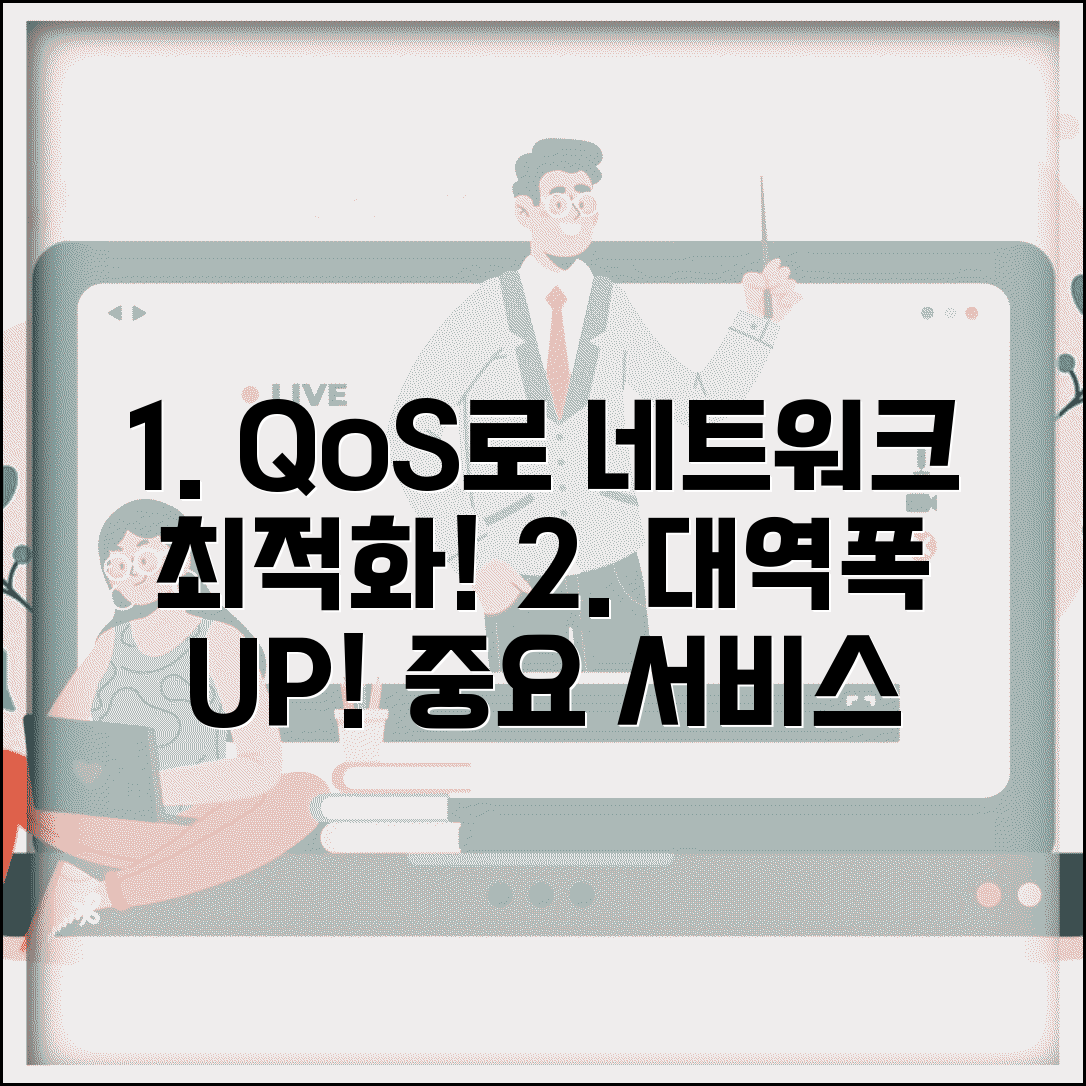 QoS 설정 네트워크 최적화 | 대역폭 관리하고 중요 서비스 우선순위 설정으로 성능 향상