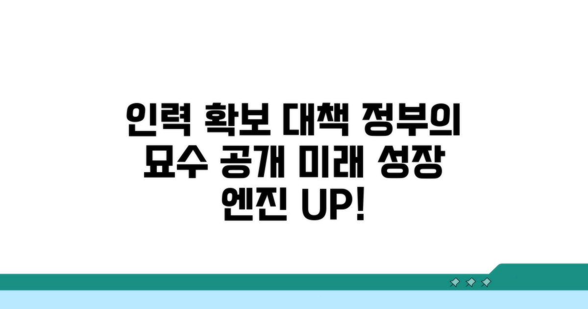 인력 확충 위한 정부 정책 분석