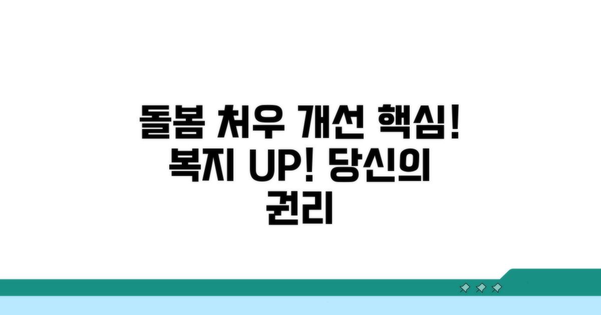 돌봄 종사자 처우 개선 핵심