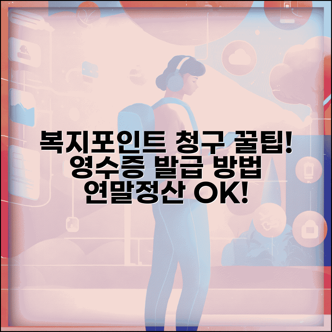 복지포인트 영수증 청구하는 방법 | 연말정산이나 회계처리용 영수증 발급받기