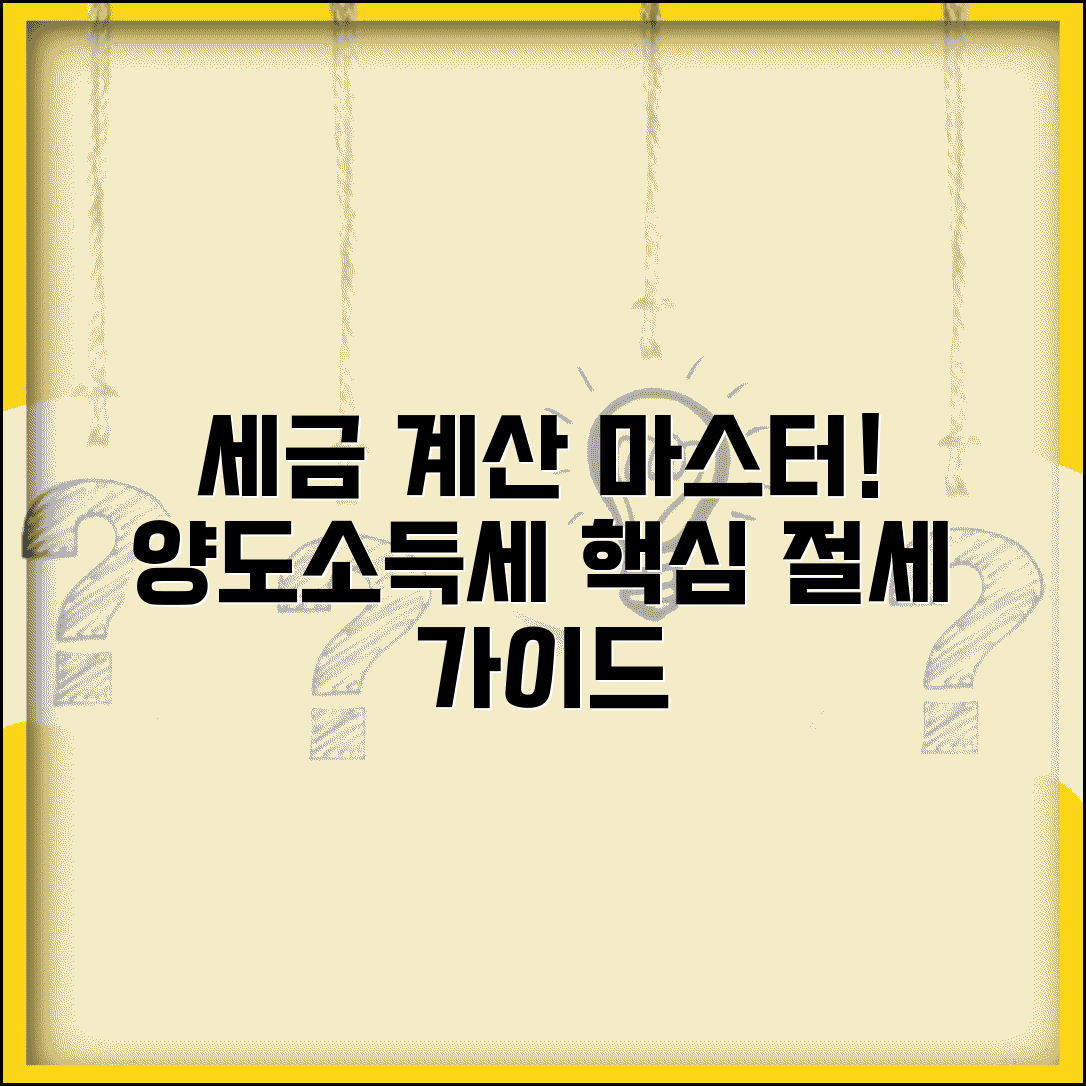 양도소득세 계산 단계별 | 양도가 취득가 필요경비 공제 후 세율 적용 방법