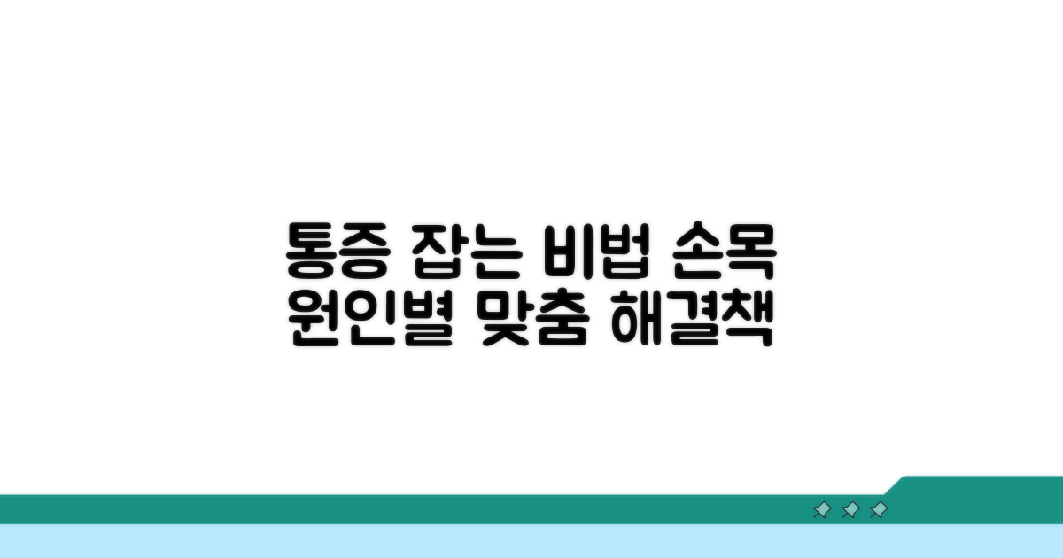 내 손목 통증, 원인별 대처법