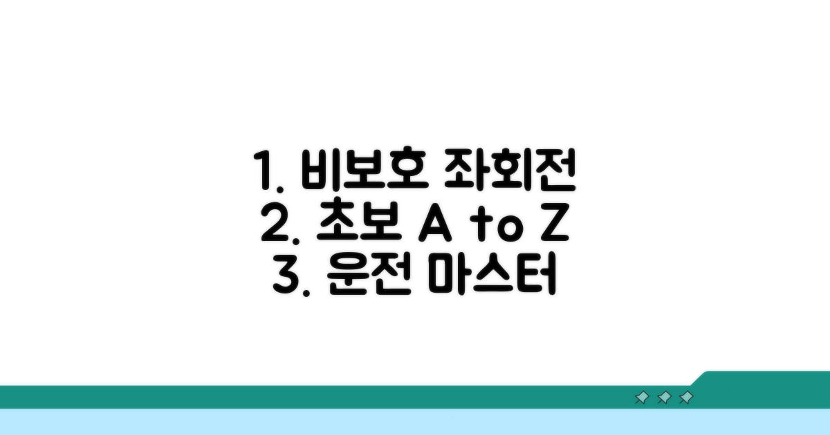 초보 운전자를 위한 비보호 가이드