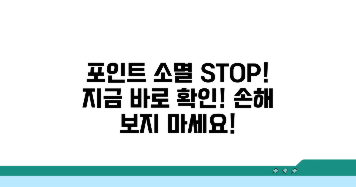 포인트 소멸 전 처리 방법