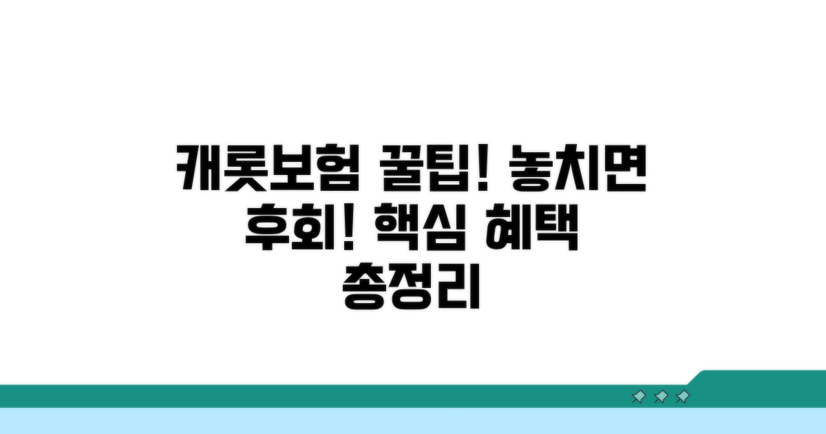 캐롯자동차보험 혜택 완전정리