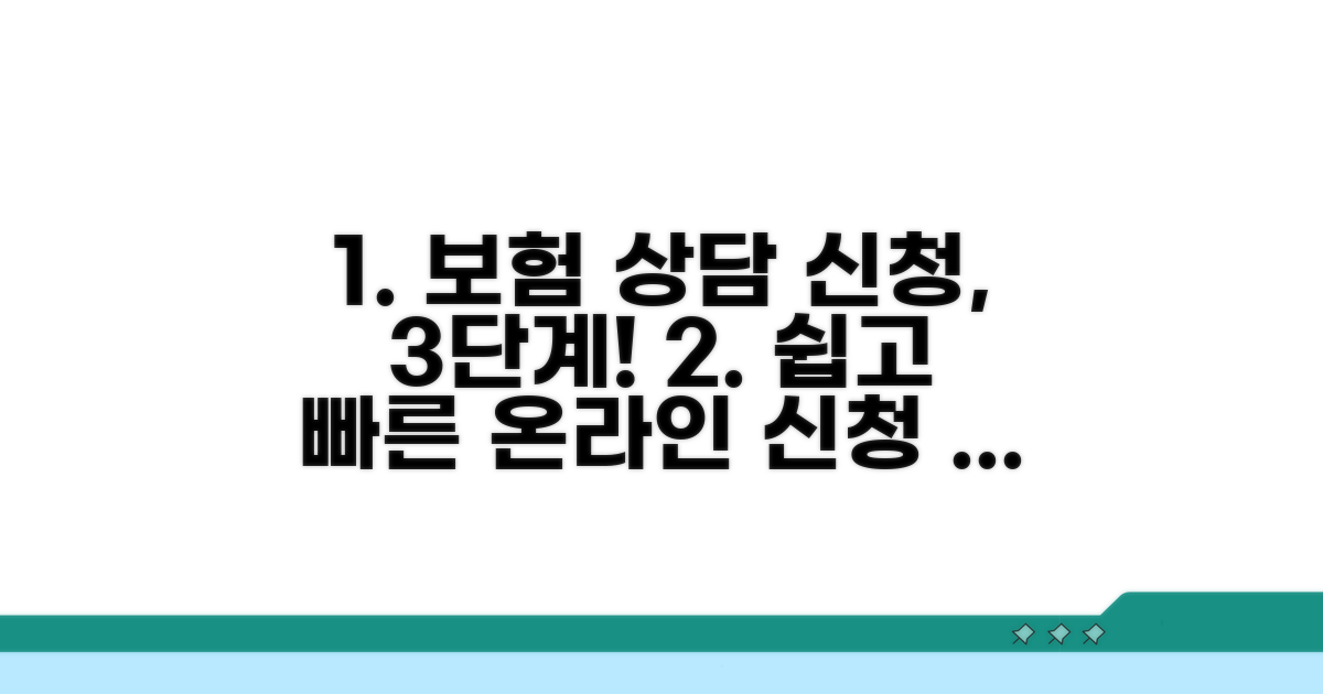 온라인 보험 상담 신청 절차