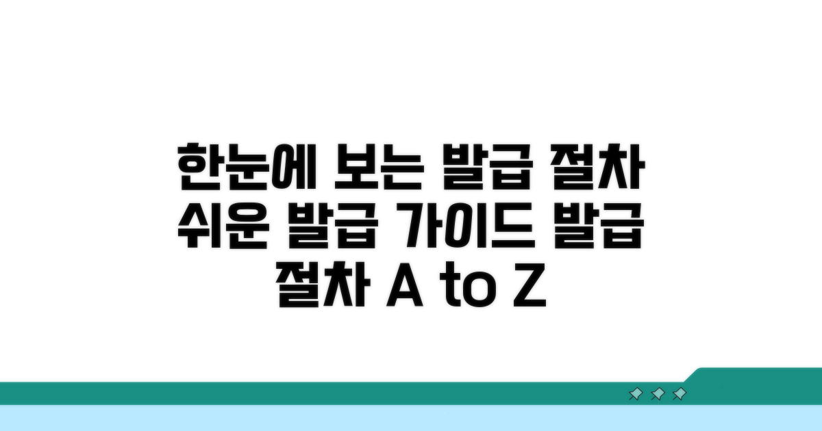발급 절차 한눈에 보기
