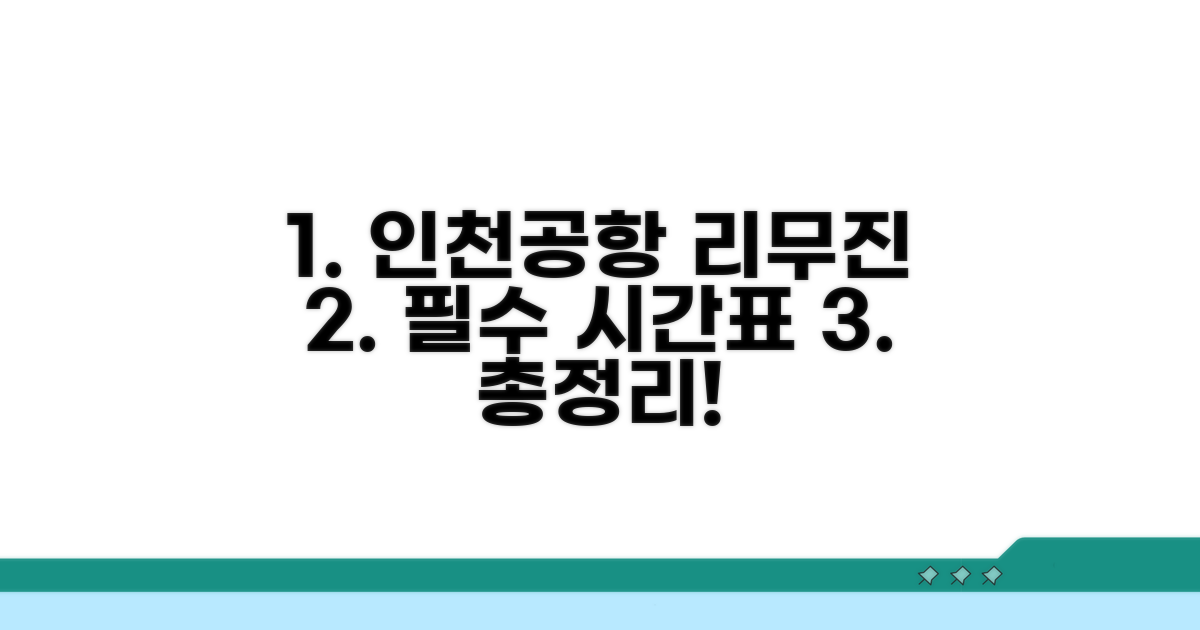 인천공항 리무진 시간표 총정리
