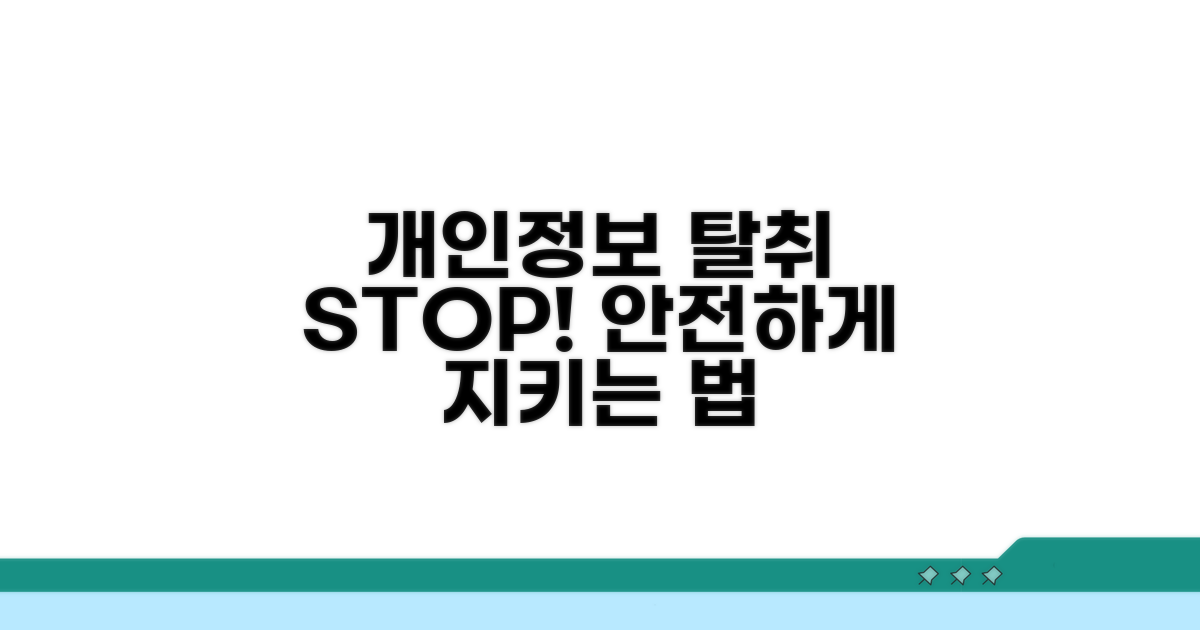 개인정보 탈취, 이렇게 대비하세요