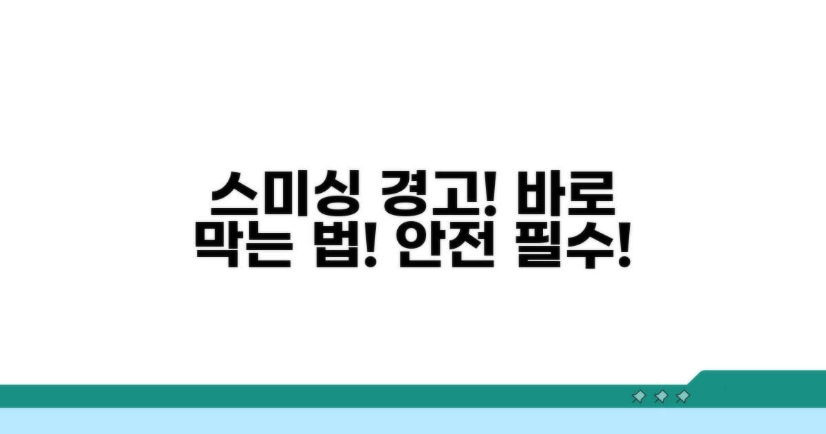 스미싱 예방, 지금 바로 실천하기