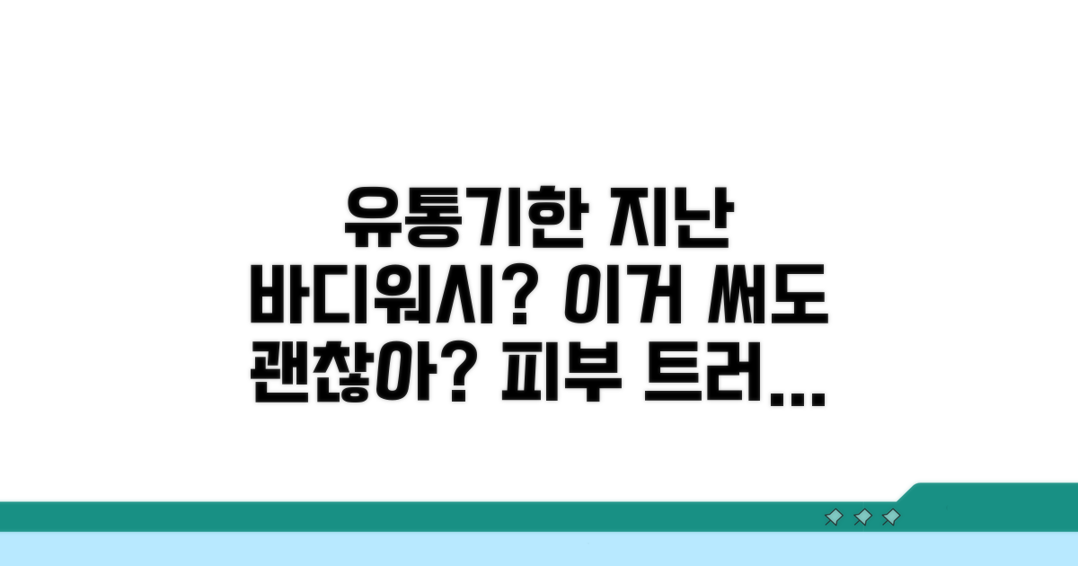 유통기한 지난 바디워시, 괜찮을까?