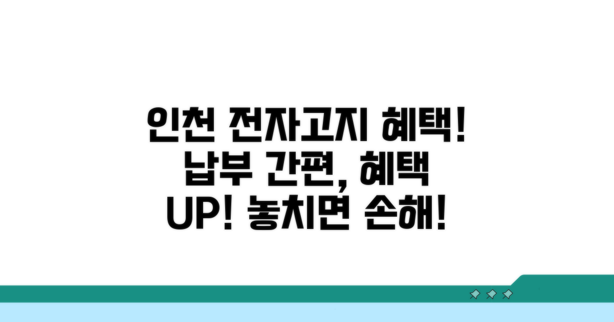 인천 전자고지 납부 장점 분석
