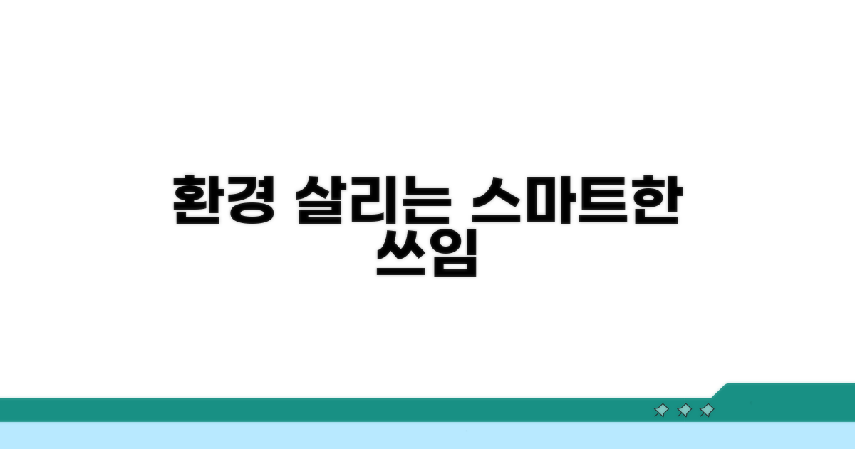 환경 살리는 스마트한 쓰임
