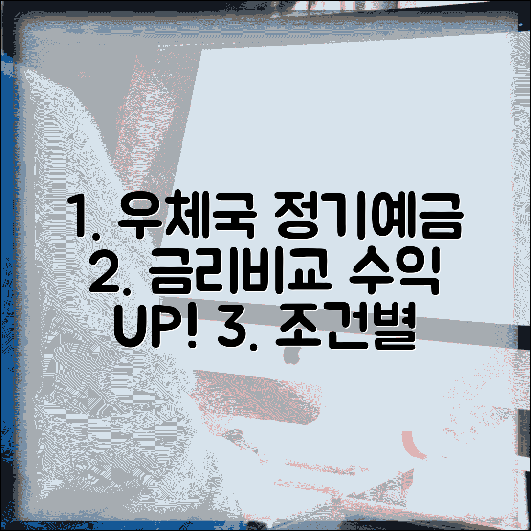 우체국 정기예금 금리비교 완벽 분석 | 상품별 우대조건으로 수익 극대화