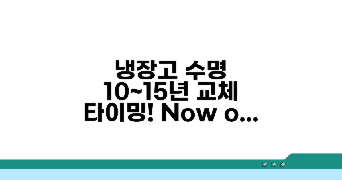 냉장고 수명 10년~15년, 교체 시기는?