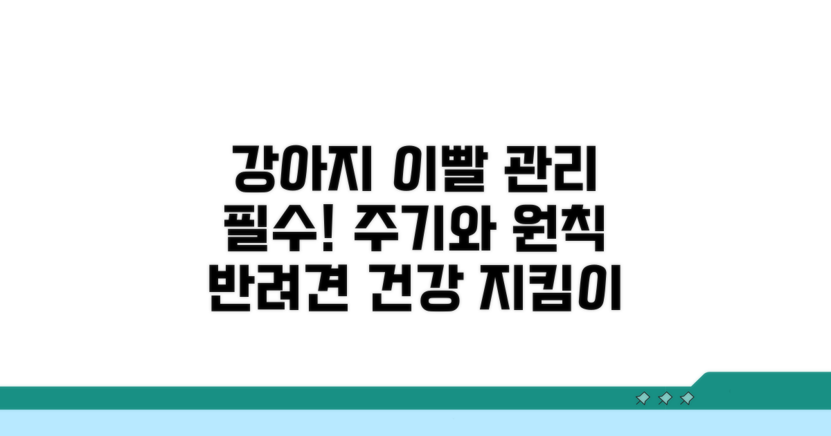강아지 양치 주기, 꼭 알아야 할 기본 원칙