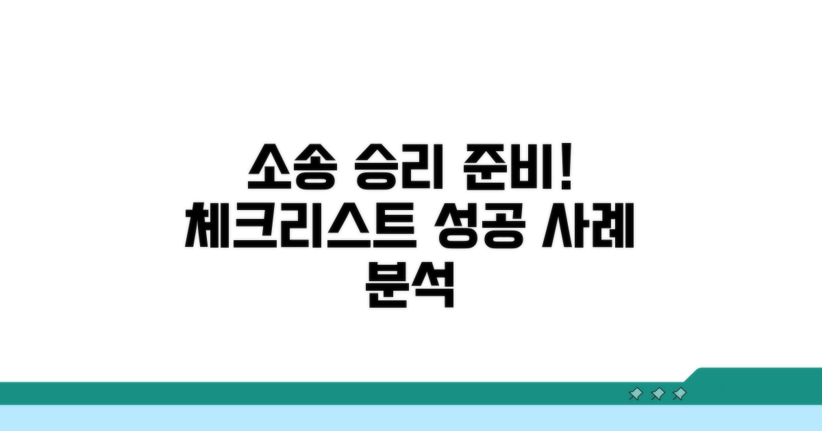 성공적인 소송을 위한 준비 체크리스트
