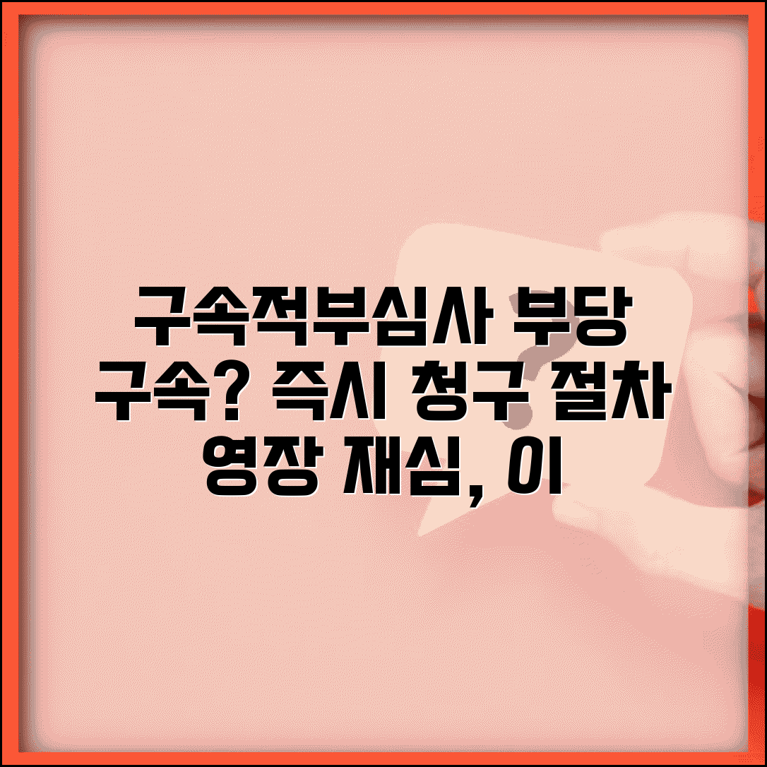 구속 적부 심사 | 구속 영장 부당시 구속적부심사 청구 절차