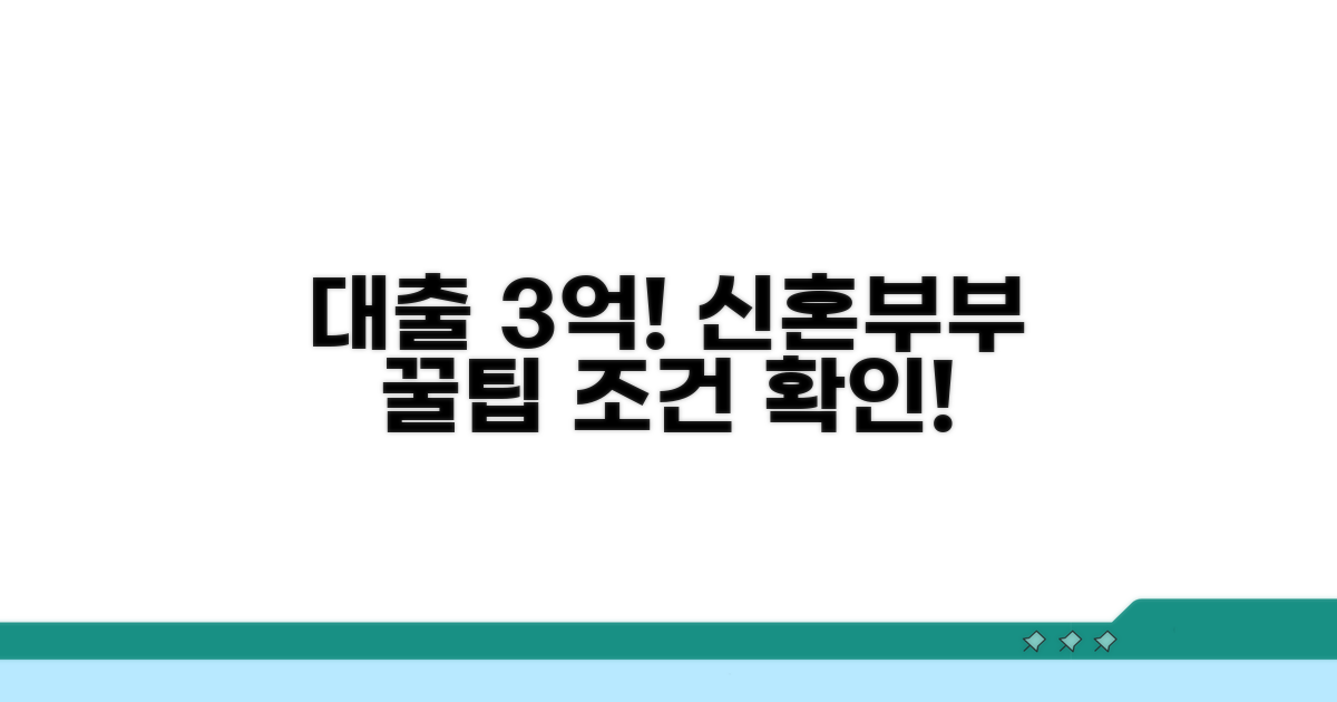 신혼부부 최대 3억 대출 조건