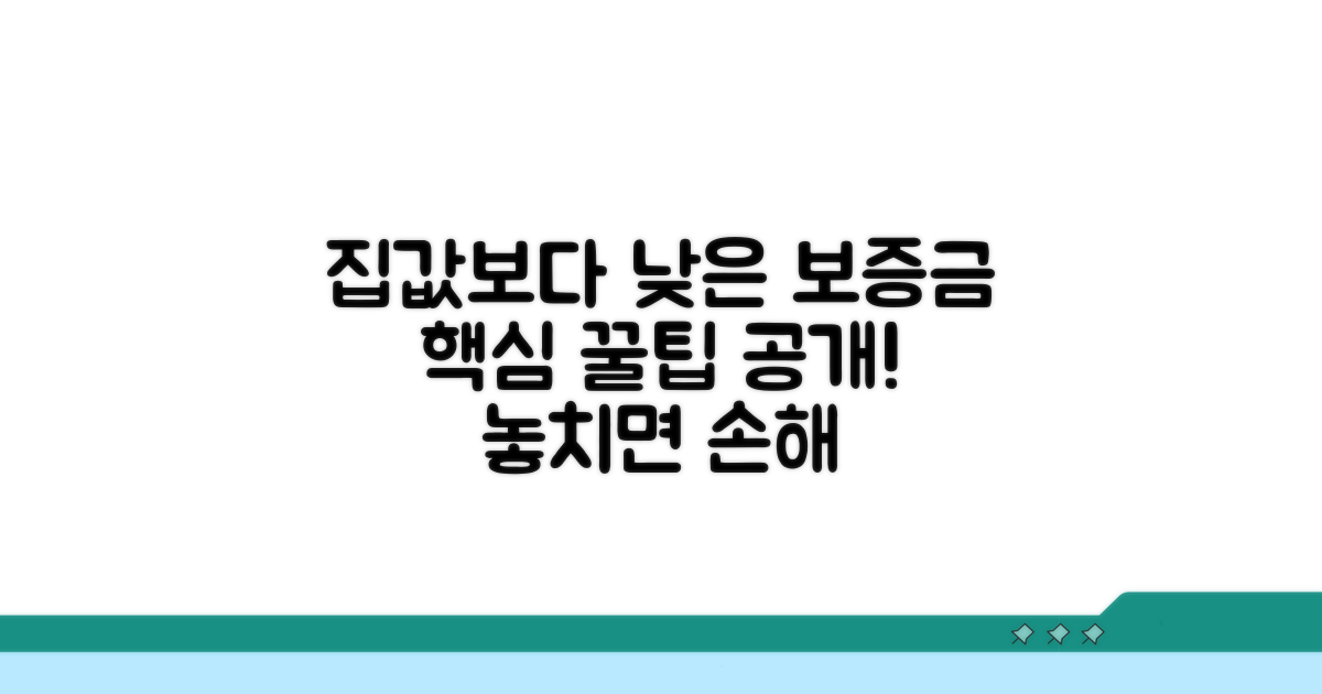 집값보다 낮은 보증금 계약 시 핵심