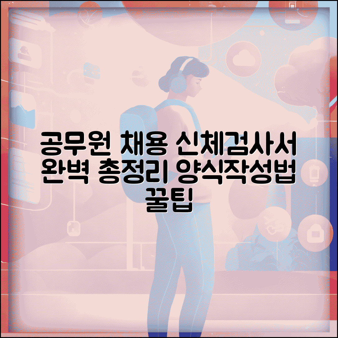 공무원 채용 신체검사서 양식 | 항목별 작성 방법 및 필요 서류 총정리