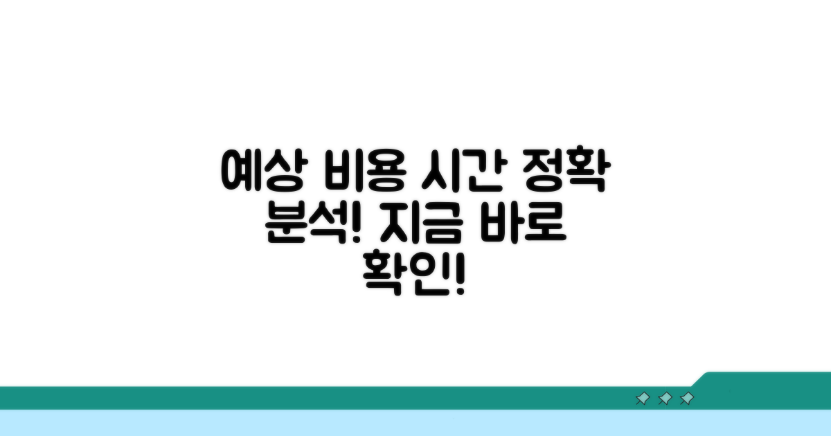 소요 기간과 예상 비용 분석