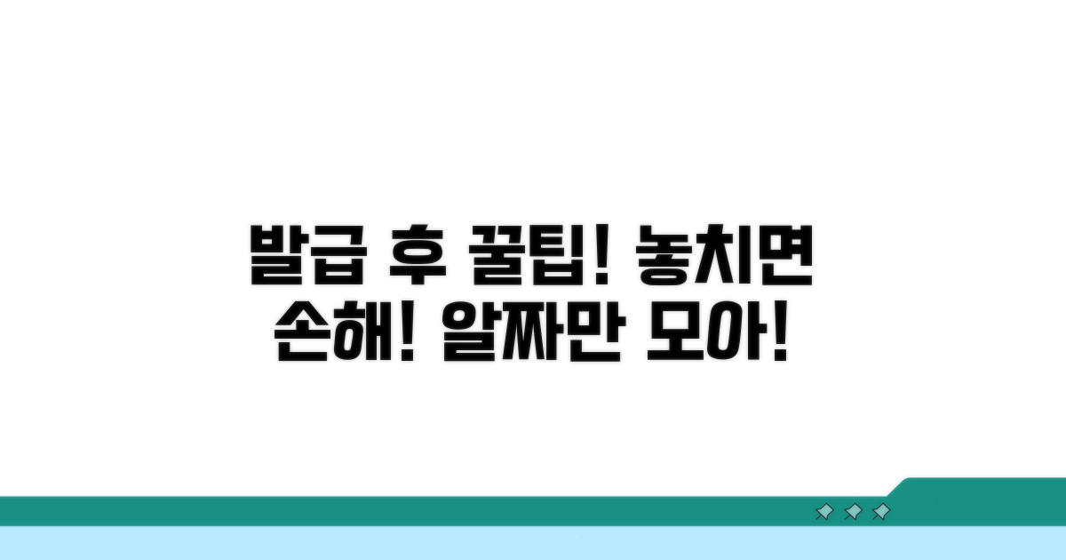 발급 후 주의사항과 활용 팁