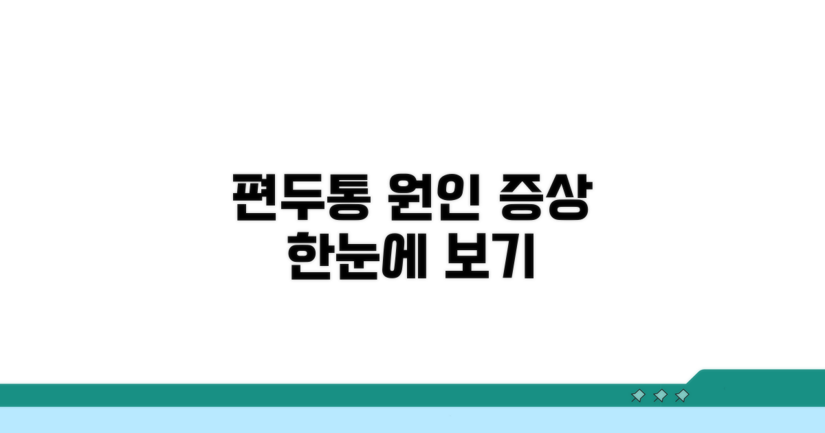 편두통 원인과 증상 한눈에