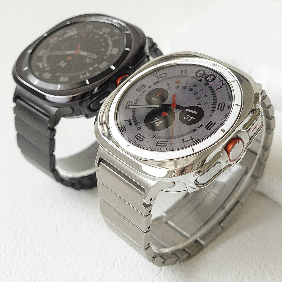 티타니즘 삼성 갤럭시워치 울트라 스트랩 케이스 티타늄 메탈 링크브레이슬릿 47mm 교체호환 상세 이미지 1